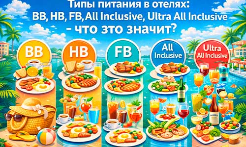 Типы питания в отелях